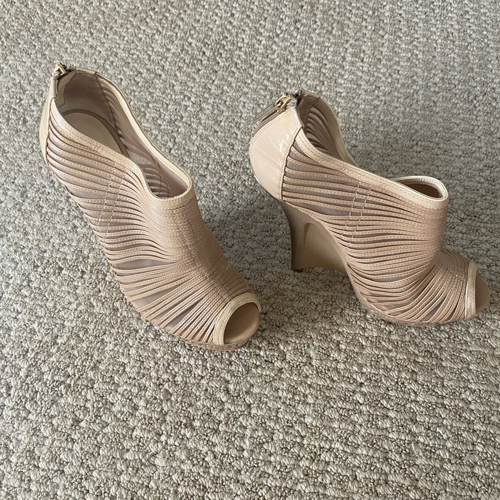 Jimmy Choo open toe booties
